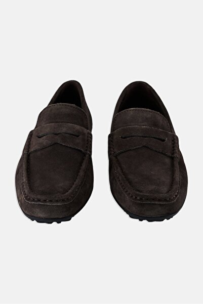 Geox Men U KOSMOPOLIS GRIP Slip On Loafers, Mud Grey