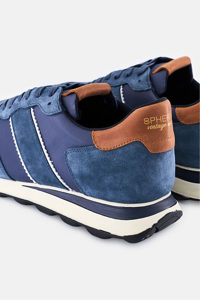Geox Men U Spherica A Lace Up Casual Shoes, Blue