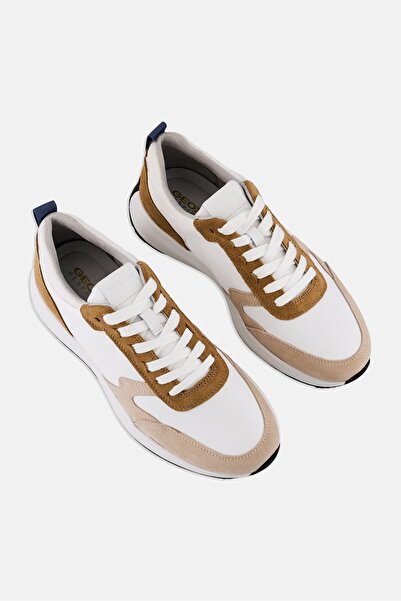 Geox Men U Volpiano A Lace Up Casual Shoes, Multicolor