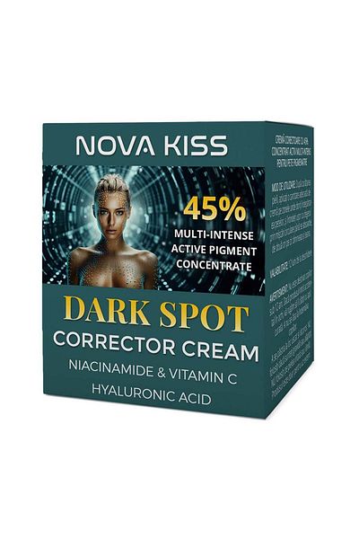 NOVA KISS Cremă corectoare cu 45% concentrat activ multi-intens pentru pete pigmentare, NOVA KISS®, 50 ml