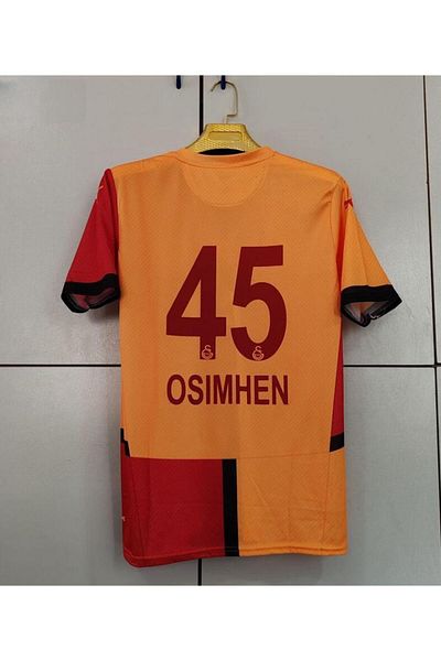 FOLKLORİST G,A,L,Â,T,A,S,A,R,Â,Y -Victor -Osimhen 24-25 Yellow Red Short Sleeve Adult Football Shirt