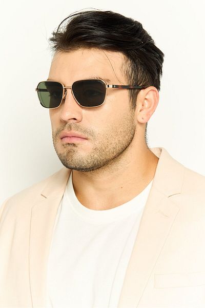 Guess Men GU0011732N59 Square UV Rays Protection Sunglasses, Green