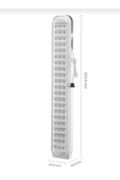 Skygo 63 LEDLİ Çekmeli Ipli Fener Şarjlı Işıldak 2 Kademeli Aydınlatma Kamp El Feneri