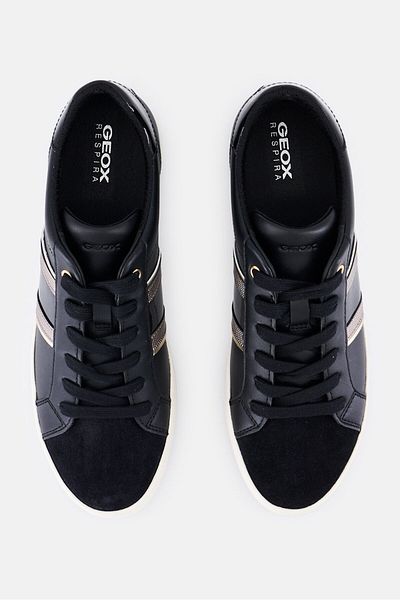 Geox Women Lace Up Casual Shoes, Black