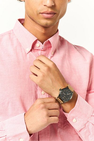 MVMT Men 28000367-D Nylon Analog Watch 41 mm, Light Brown