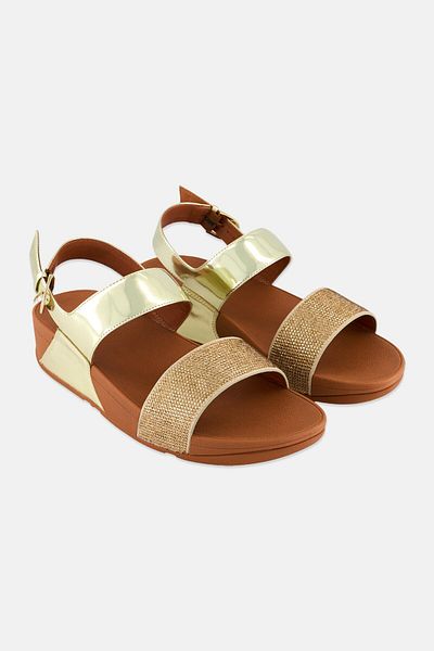 Fitflop Women Ritzy Adjustable Buckle Sandals, Gold