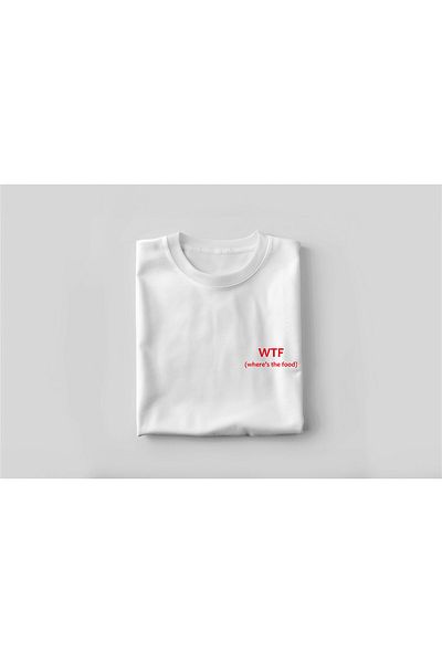 YEACHY Unisex μπλουζάκι με στάμπα WTF