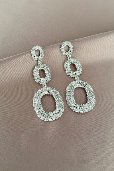 laria jewelry Zircon Stone Dangle Evening Dress Earrings