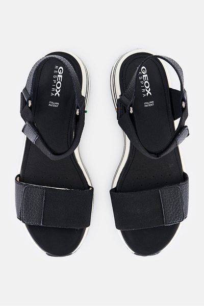 Geox Women S,Kency Velcro Closure Sandals, Black