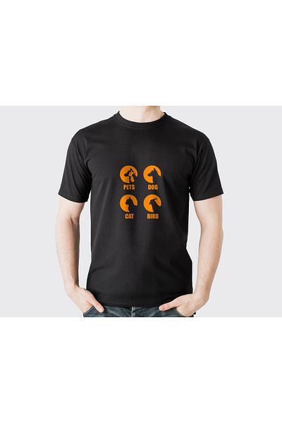 YEACHY Unisex Animals-Animal printed T-shirt