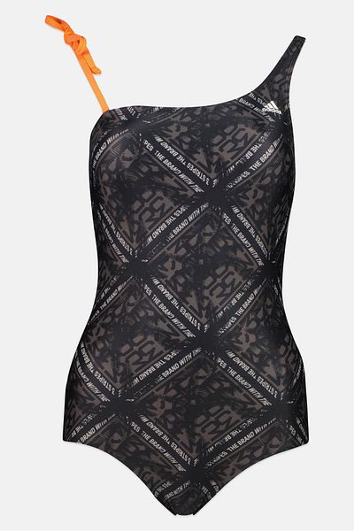 adidas Women Brand Logo One Piece Swimwear, Black