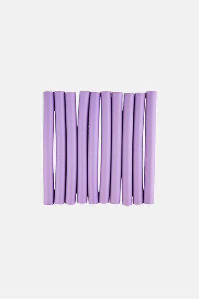 Ruby & Millie 10 Pcs Sponge Rod Hair Curler, Purple