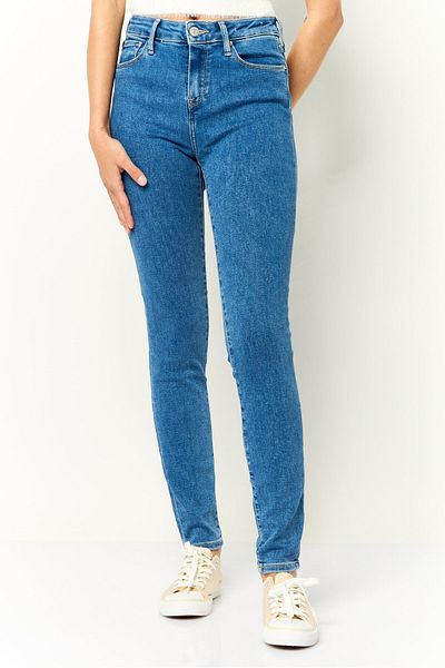 Tommy Hilfiger Women Regular Fit Was Stretchable Jeans, Blue