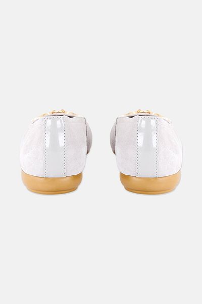 Geox Women Slip On Casual Shoes, Light Grey