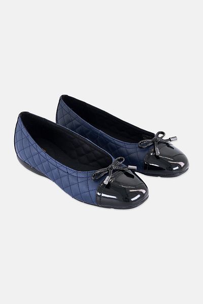 Geox Women D Annytah W B-Gbk Pat Slip On Flat, Navy