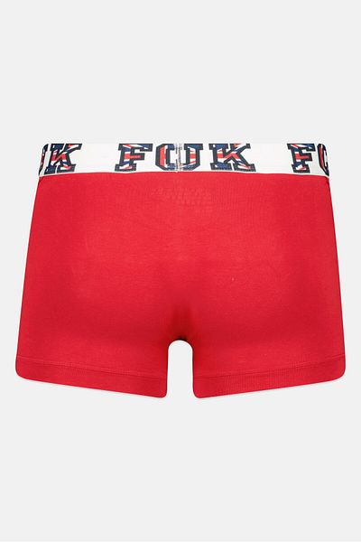 French Connection Men Brand Logo Trunks, Red
