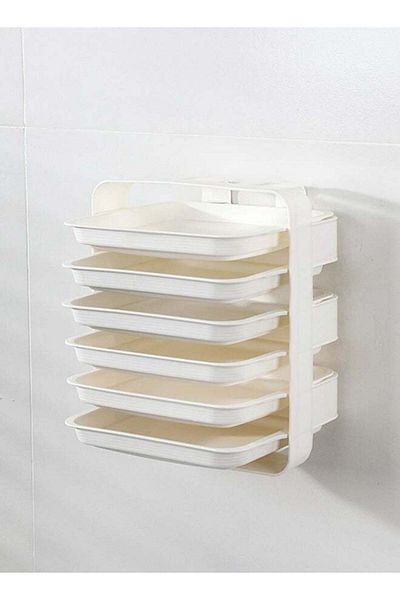 Raffine fashionhome Portable Dishes Storage Rack For Kitchen White