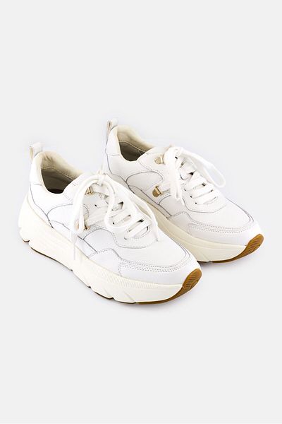 Geox Women D Diamanta E Lace Up Sneakers, White
