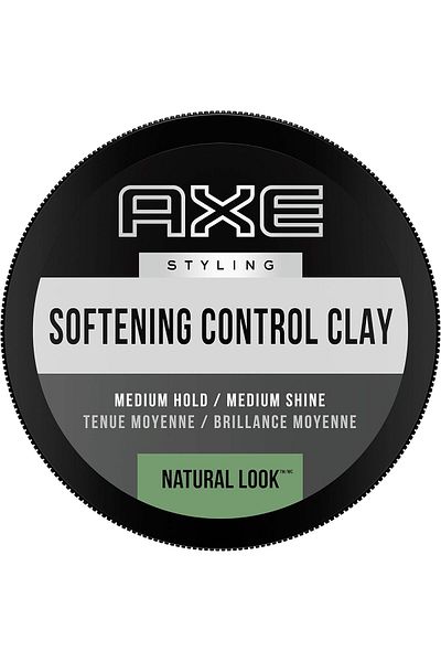 Axe Styling Softening Control Clay, Natural Look Softening Cream for Men - Medium Hold, 75g