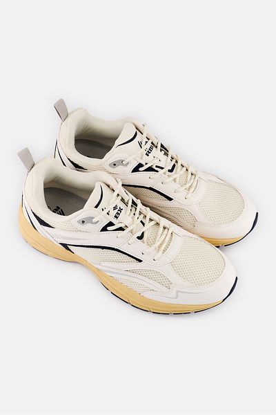 RBX Men Lace Up Running Shoes, Off White