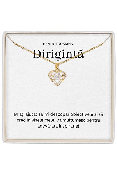 The Jewel Heart Bijuterie Cu Inimă Pentru Dirigintă, Simbol Al Respectului Și...