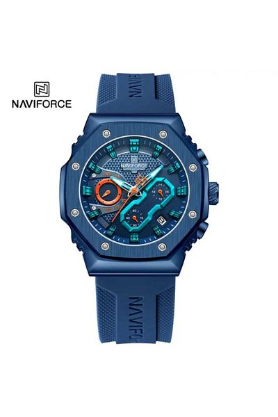 Naviforce Naviforce Men's Waterproof Quartz Luminous Watches with Silicone Strap, Men's Sports Fashion Watch for Excellence Lovers