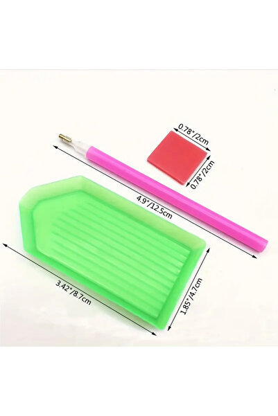 rasdesing Elmas 5D Elmas Boyama Fırçaları, Yapıştırıcı ve Plastik Tepsi içerir , Elmas Boyama Malzemeleri