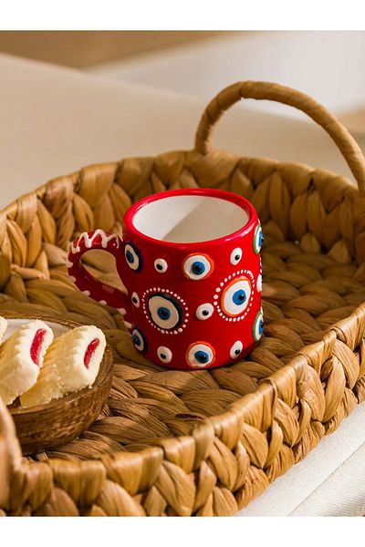 LC Waikiki Evil Eye Bead Printed Ceramic Mug 200 ml