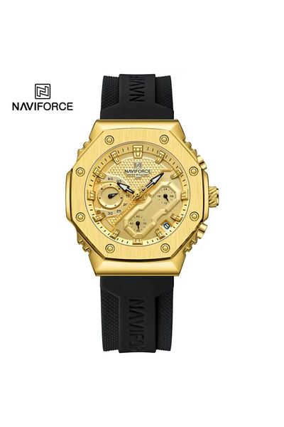 Naviforce Naviforce Men's Waterproof Quartz Luminous Watches with Silicone Strap, Men's Sports Fashion Watch for Excellence Lovers