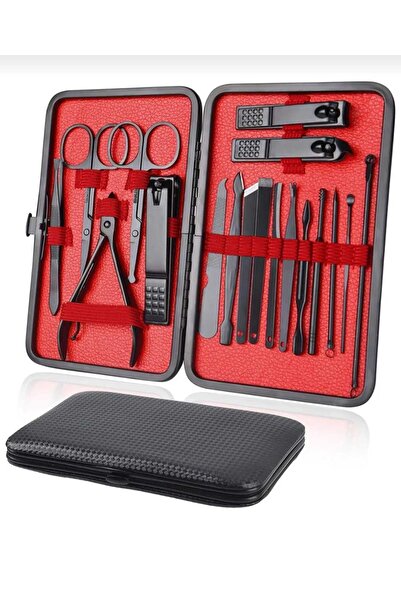 Skygo Professional 18 Pieces Manicure Peidcure Set Stainless Steel Suit for Easy and Hygienic Use at Home