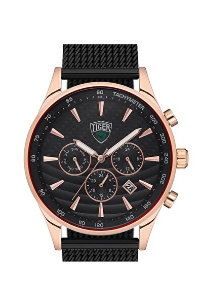 Tiger TI-2115MSRS SAFİR CAMLI TIGER ÇELİK ERKEK SAATİ