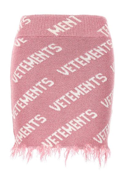 Vetements Fustă Vetements „Iconic Lurex Monogram”