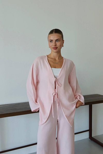 QBZ KIMONO CU LEGAT FATA DIN MUSLIN