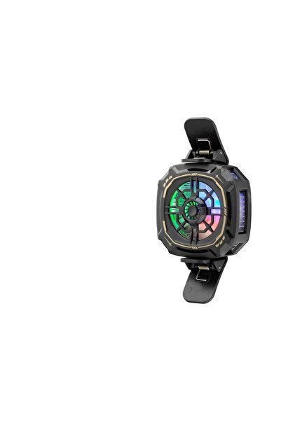 Telefon Buz Soğutucu Fan Mıknatıs Ve Klips Rgb Siyah HDX4381 TG84YUB-587HFC