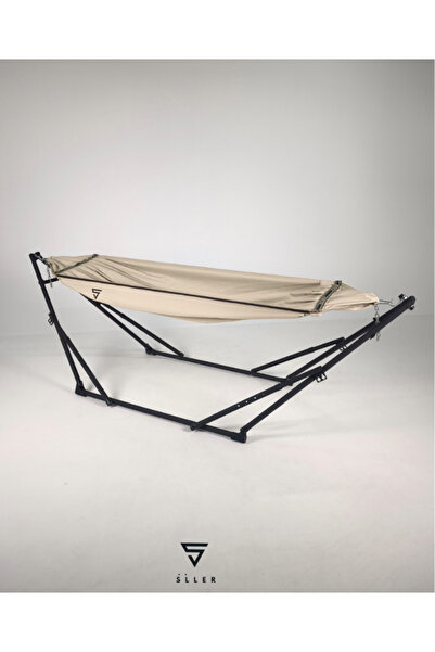 SLLER 4 Fonksiyonlu Katlanabilir Portatif Çantalı Hamak Bej