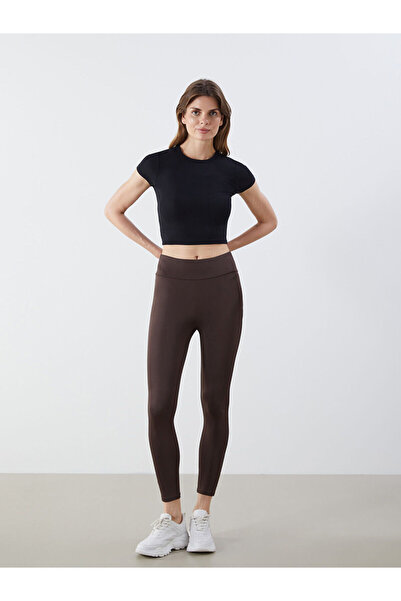 LC Waikiki Trendlucky Women's Leggings with Elastic Waist and Difference in C...