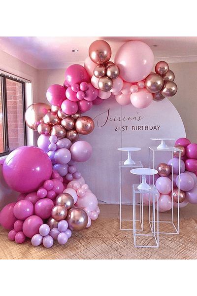 Baloane Vesele Event Arcade 144 Pink Gold Balloons ARC11