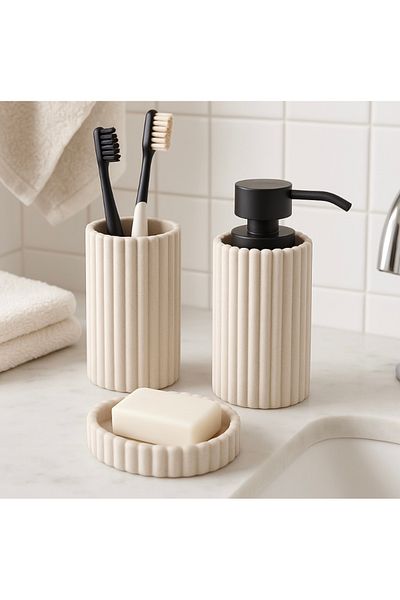 magical dreams 3 Piece Polyresin Bathroom Set