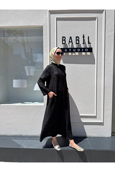 Invee Invee 7026 Modal Dress with Pockets - Black