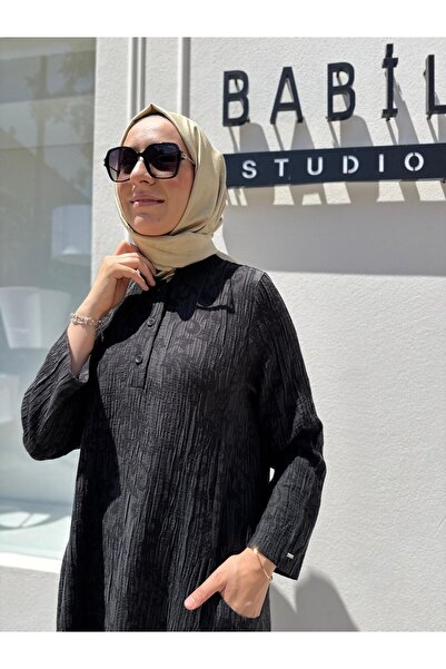 Invee Invee 7026 Modal Dress with Pockets - Black