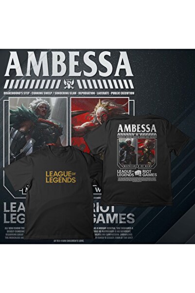 EZ Design League of Legends - Ambessa - Printed Oversize T-Shirt