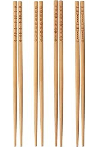 ASİTAN Fikirshop Trebent Washable Bamboo Chopstıck Japanese Chinese Chopsticks 1032194