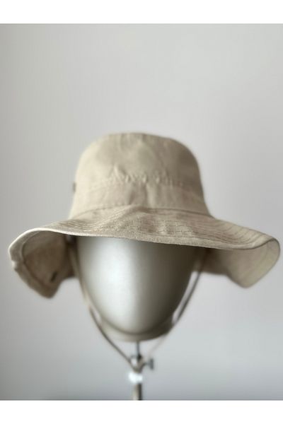 Amor Center 2 Pack Unisex Summer Safari Cowboy Foldable Hat with Ventilation Holes Linen/Cotton (2 Pieces)