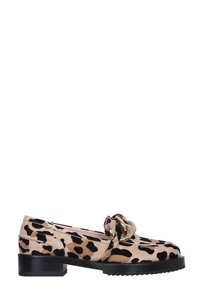 N°21 Moccasins With Oversized Chain