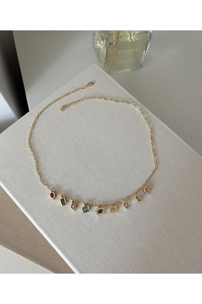Entrendi Cansus Gold Steel Necklace