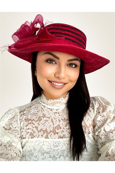 Confortino Luxury satin organza sun hat – ONE size, ADJUSTABLE