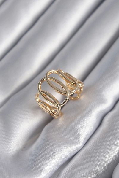 Clariss Gold Color Adjustable Milky Way Women's Ring