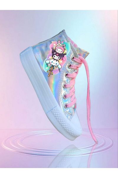 archiepet Hologram Cute 3-Piece Chrome Anime Girls' Shoes