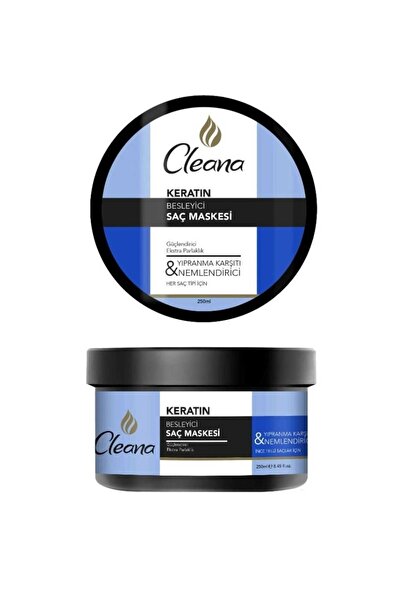 CLEANA KERATİN BESLEYCİ SAÇ MASKESİ GÜÇLENDİRİCİ EXTRA PARLAKLIK 1 ADET