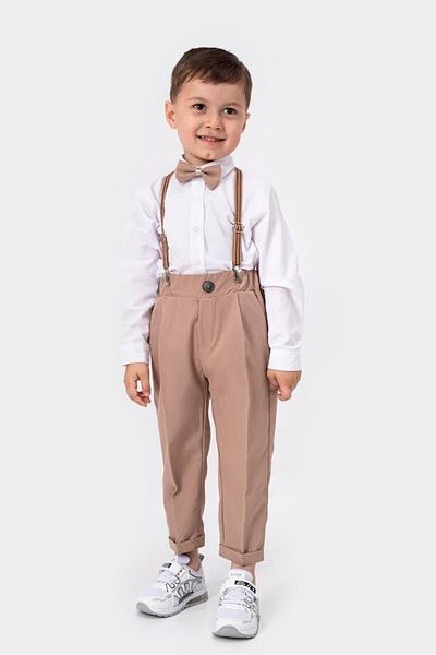 Aymini kids طقم حمالة صدر للأولاد باللون البني